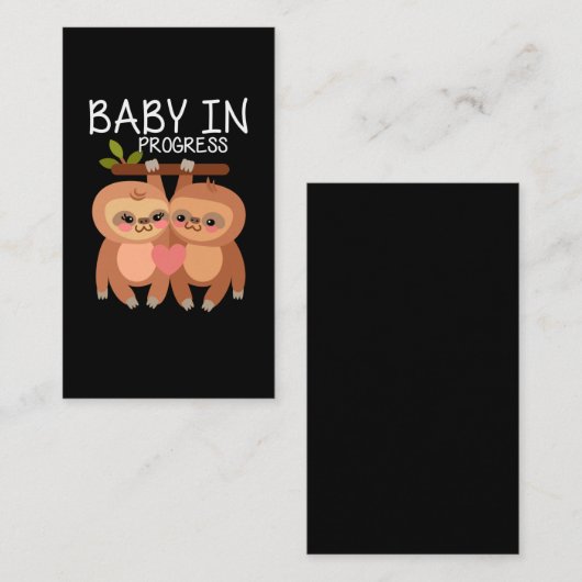 Zwangerschap en borstvoeding Humor Visitekaartje (Voorkant / Achterkant)