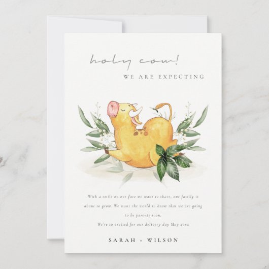 Zwangerschap en borstvoeding van het Boerderij van Bedankkaart (Voorkant)