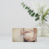 Zwangerschap en borstvoeding visitekaartje (Staand voorkant)