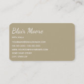 Zwangerschap en borstvoeding visitekaartje (Achterkant)