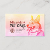 Zwangerschap en borstvoeding Zwemend salon Corgi D Afsprakenkaartje (Voorkant)