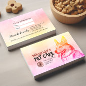 Zwangerschap en borstvoeding Zwemend salon Corgi D Afsprakenkaartje