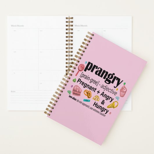 Zwangerschap en honger = boos planner (Display)