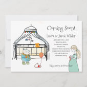 Zwangerschap en Waterverf tijdens de mam Aankondiging (Voorkant)