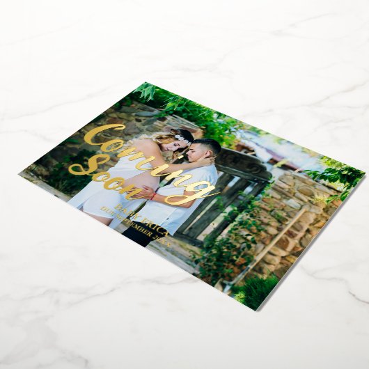 Zwangerschap Foto aankondiging | Minimaal binnenko (Gedraaid)