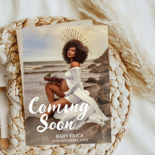 Zwangerschap Foto aankondiging   Minimaal binnenko