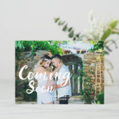 Zwangerschap Foto aankondiging | Minimaal binnenko (Staand voorkant)