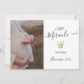 Zwangerschap Fotoaankondiging | Kleine wonder (Voorkant)
