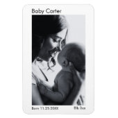 Zwangerschap Geboorteaankondiging - Custom Photo M Magneet (Verticaal)