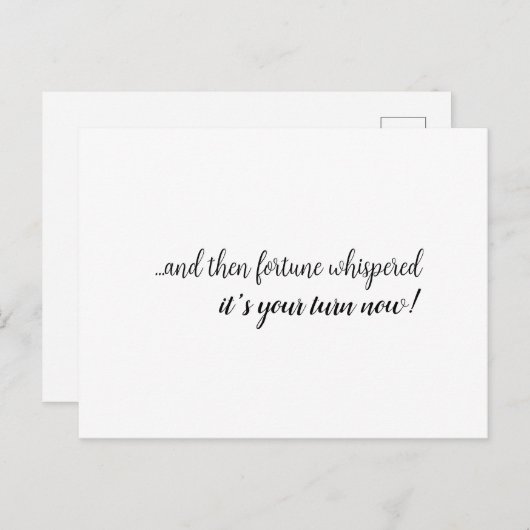 Zwangerschap Gefeliciteerd, adoptie, nieuwe ouders Briefkaart (Voorkant / Achterkant)