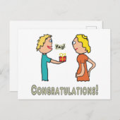 Zwangerschap Gefeliciteerd Briefkaart (Voorkant / Achterkant)