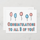 zwangerschap Gefeliciteerd Briefkaart (Voorkant / Achterkant)