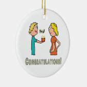 zwangerschap Gefeliciteerd Keramisch Ornament (Rechts)