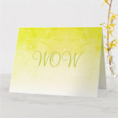 Zwangerschap Gefeliciteerd voor jullie beiden Kaart (Gele Bloem)