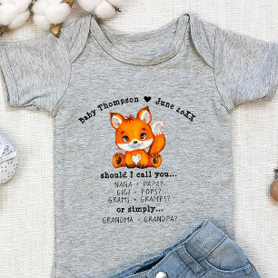 Zwangerschap grootouders Aangepaste aankondiging o Romper