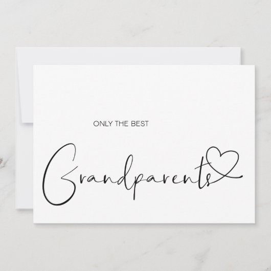 Zwangerschap Grote grootouders Baby Eenvoudig onth Kaart (Voorkant)