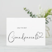 Zwangerschap Grote grootouders Baby Eenvoudig onth Kaart (Staand voorkant)