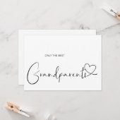 Zwangerschap Grote grootouders Baby Eenvoudig onth Kaart (Voorkant / Achterkant in situ)