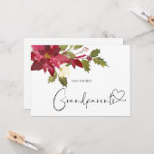 Zwangerschap Grote grootouders Baby kerst Kaart (Voorkant / Achterkant in situ)