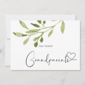 Zwangerschap Grote grootouders Cute Baby Kaart (Voorkant)