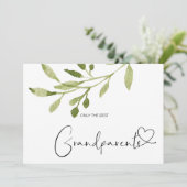 Zwangerschap Grote grootouders Cute Baby Kaart (Staand voorkant)