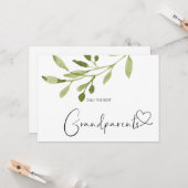 Zwangerschap Grote grootouders Cute Baby Kaart (Voorkant / Achterkant in situ)