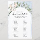 Zwangerschap Het is een blauw Baby shower spel (Voorkant)