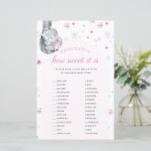 Zwangerschap Het is roze Baby shower spel (Staand voorkant)