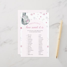 Zwangerschap Het is roze Baby shower spel