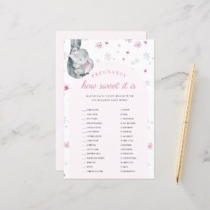 Zwangerschap Het is roze Baby shower spel