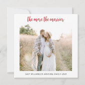 Zwangerschap Hoe meer hoe vrolijker | feestdagenka Feestdagenkaart (Voorkant)