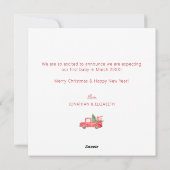 Zwangerschap Hoe meer hoe vrolijker | feestdagenka Feestdagenkaart (Achterkant)