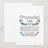 Zwangerschap in de kliniek:Bevorderen aan oma Aankondiging (Voorkant / Achterkant)