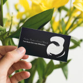 Zwangerschap in het zwart Wit Visitekaartje