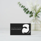 Zwangerschap in het zwart Wit Visitekaartje (Staand voorkant)