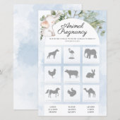 Zwangerschap Jongen Baby shower (Voorkant / Achterkant)