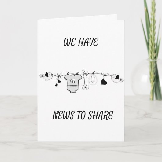 *** ZWANGERSCHAP** KAART (Voorkant)