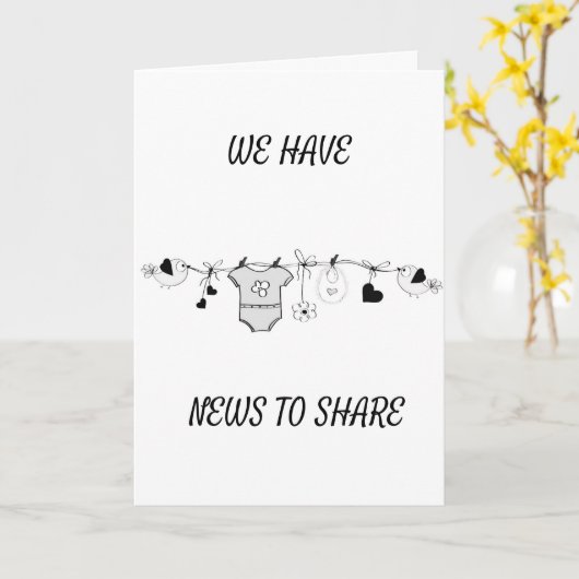 *** ZWANGERSCHAP** KAART (Gele Bloem)