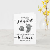 Zwangerschap Kaart voor zuster en broer (Gele Bloem)