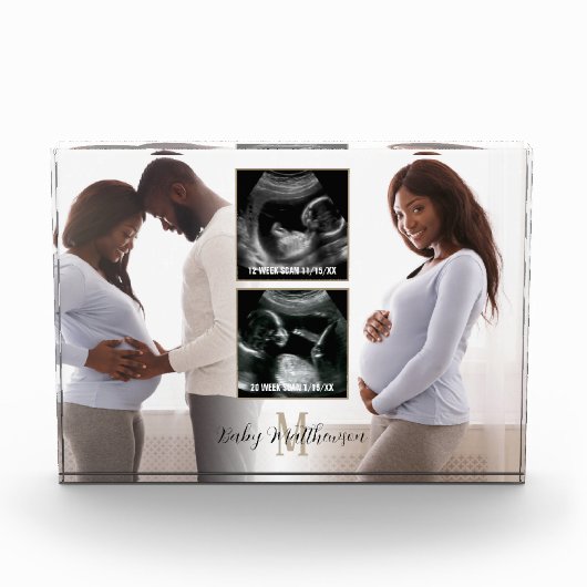 Zwangerschap Keepomwille 4 foto's Monogram Initiaa (Voorkant)