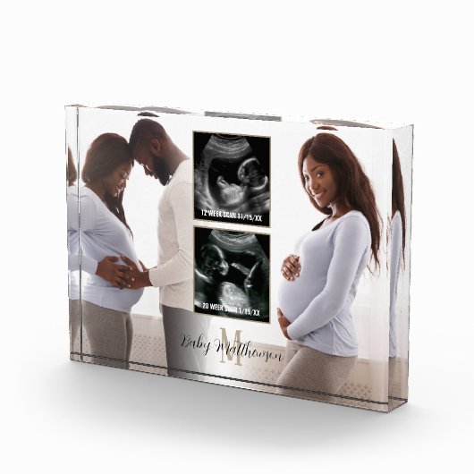 Zwangerschap Keepomwille 4 foto's Monogram Initiaa (Rechts)