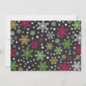 Zwangerschap kerstfoto Rode kaart (Achterkant)