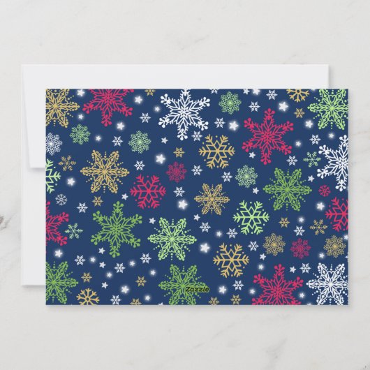 Zwangerschap kerstfoto Rode kaart (Achterkant)