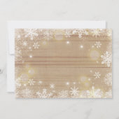 Zwangerschap kerstfotokaart Rustic Aankondiging (Achterkant)