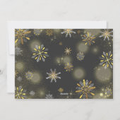 Zwangerschap kerstfotokaart Rustic Feestdagenkaart (Achterkant)