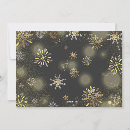 Zwangerschap kerstfotokaart Rustic Feestdagenkaart (Achterkant)