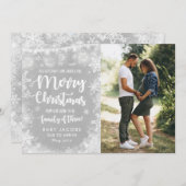 Zwangerschap kerstfotokaart Rustic Feestdagenkaart (Voorkant / Achterkant)