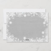 Zwangerschap kerstfotokaart Rustic Feestdagenkaart (Achterkant)