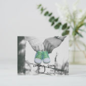 Zwangerschap Kind Komt Binnenkort Aankondiging Sch Briefkaart (Staand voorkant)