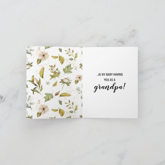 Zwangerschap Maak Kaart voor papa vrij (Binnen)